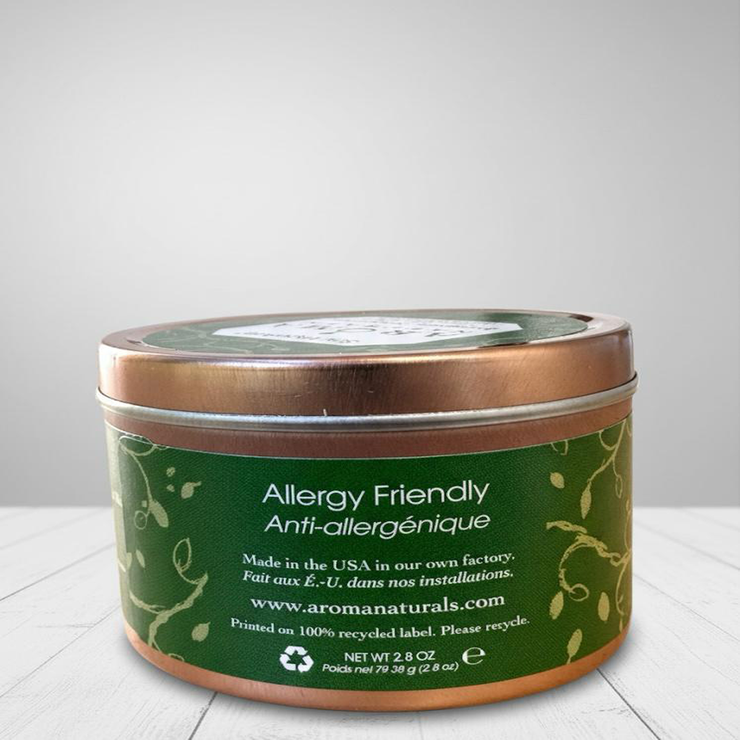 Aroma Naturals Evergreen Candle Small Tin 3 oz.