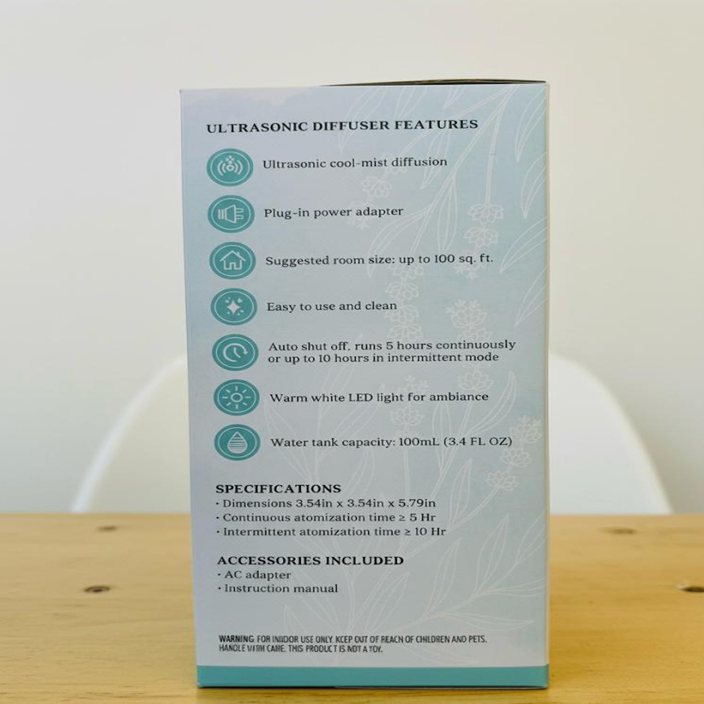 Aura Cacia Celestial Ultrasonic Essential Oil Diffuser