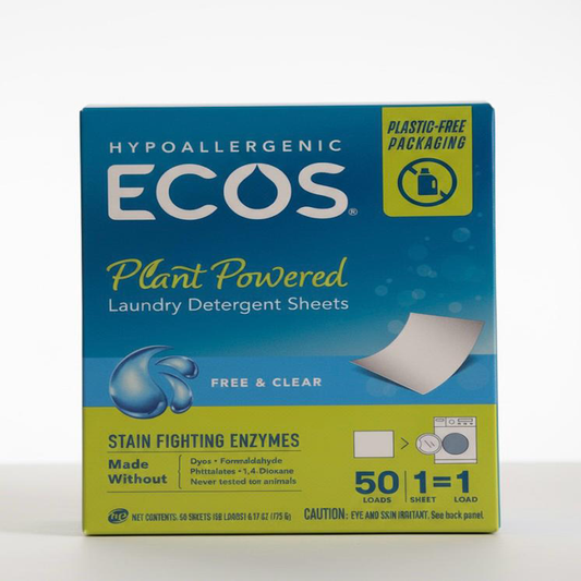 Earth Friendly Products Free & Clear Laundry Detergent Sheets 50 count