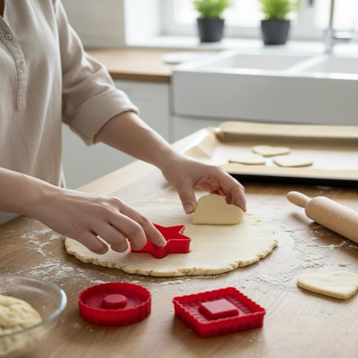 King Arthur Baking Company Thumbprint Cookie Cutters Set of 4